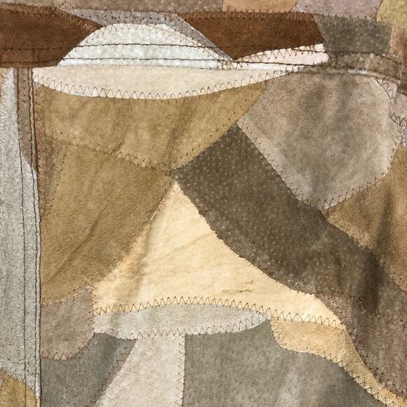 Vintage Leather Patchwork Jacket - Picture 4 of 9